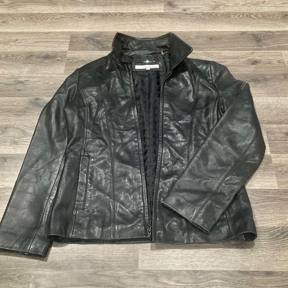 Vintage Wilsons Leather Black Zip-Up Jacket